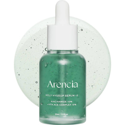 Arencia Holy Hyssop Serum – 30ml Korean soothing serum with Hyssop Extract available at Atelier De Glow UK.