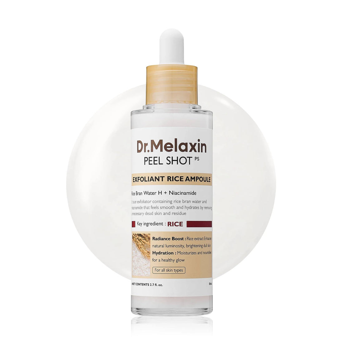 Dr.Melaxin Peel Shot Exfoliant White Rice Ampoule 80ml
