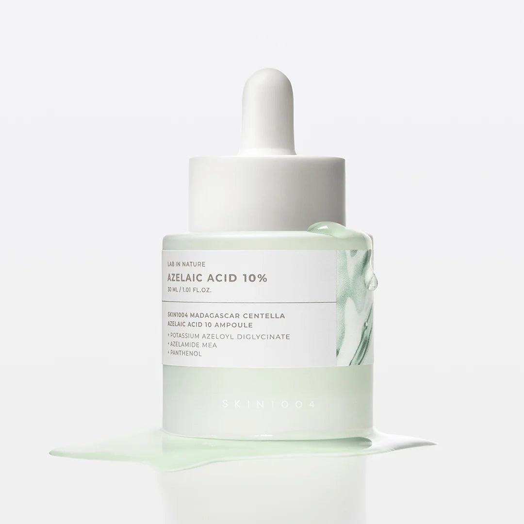 SKIN1004 Madagascar Centella Azelaic Acid 10 Ampoule – 30ml soothing serum with 10% Azelaic Acid for sensitive skin at Atelier De Glow UK.