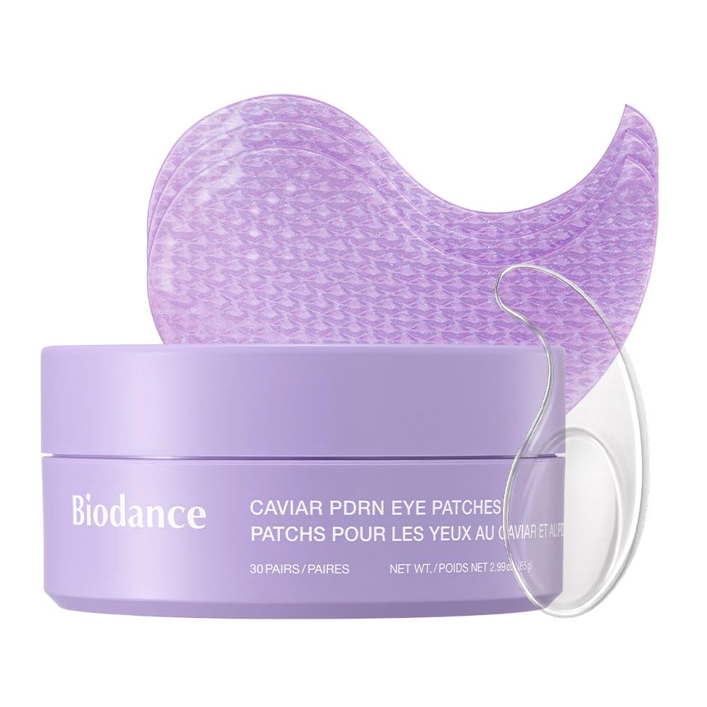 Biodance Caviar PDRN Eye Patch jar – Luxury Korean eye treatment with 223,000ppm Black Caviar and Salmon DNA (PDRN) available at Atelier De Glow UK
