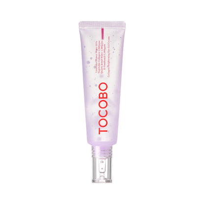 TOCOBO Collagen Brightening Eye Gel Cream – 30ml vegan anti-aging eye gel with 81% Lavender Flower Water and Plant Collagen available at Atelier De Glow UK.