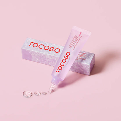 TOCOBO eye gel cream for dark purple under-eye circles, morning orbital puffiness, and early crow&