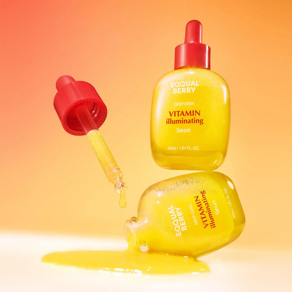 EQQUALBERRY serum for dark spots, sallow skin, and uneven tone – Stable Vitamin C antioxidant treatment for sensitive skin from Atelier De Glow UK.