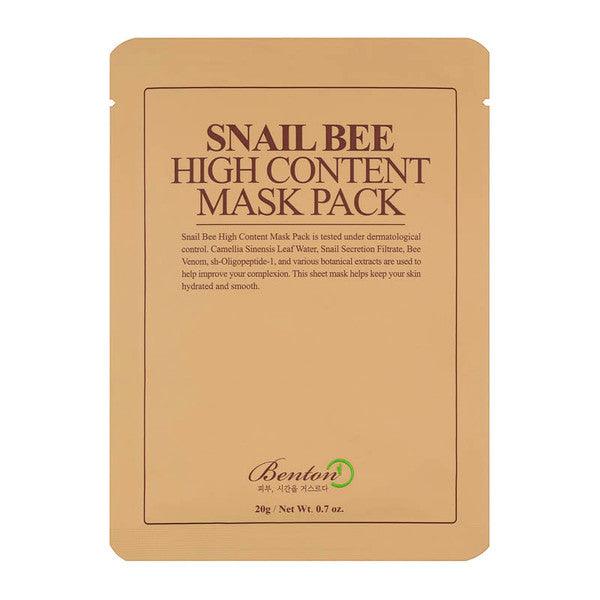 Experience the Benefits of Benton Snail Bee High Content Mask Pack at Atelier de Glow