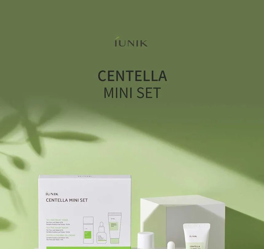 iUNIK Centella Mini Set: Complete Skincare Routine in Travel-friendly Sizes at Atelier de Glow