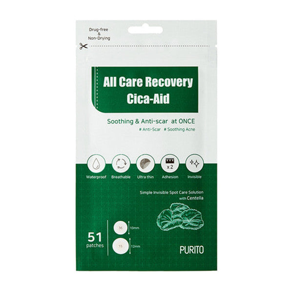 Shop Purito All Care Recovery Cica-Aid 51 patches for Quick Recovery and Skin Healing at Atelier de Glow