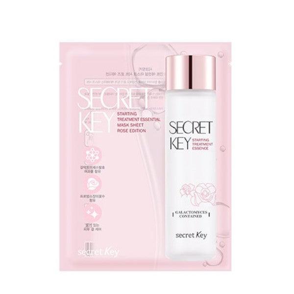 Secret Key Starting Treatment Essential Mask Sheet Rose Edition - Nourishing Facial Mask - Atelier De Glow